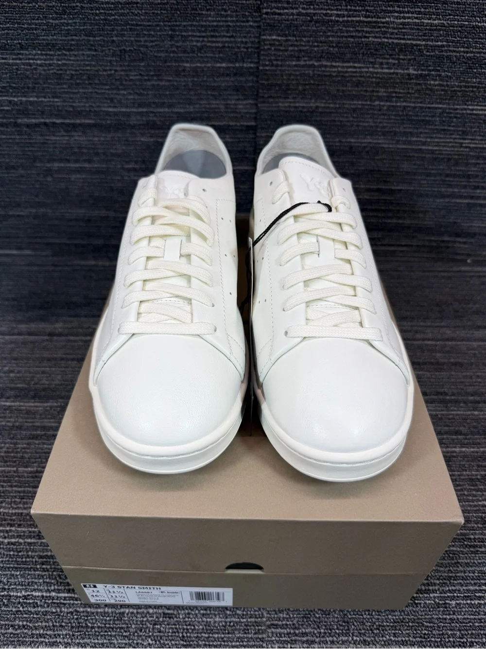 Adidas Y-3 Stan Smith Trainers Off White Leather Low-Profile Sneaker Mens 12 New